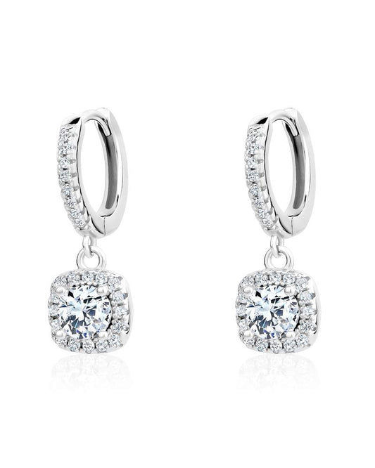 Moissanite Dangle Earrings Medium