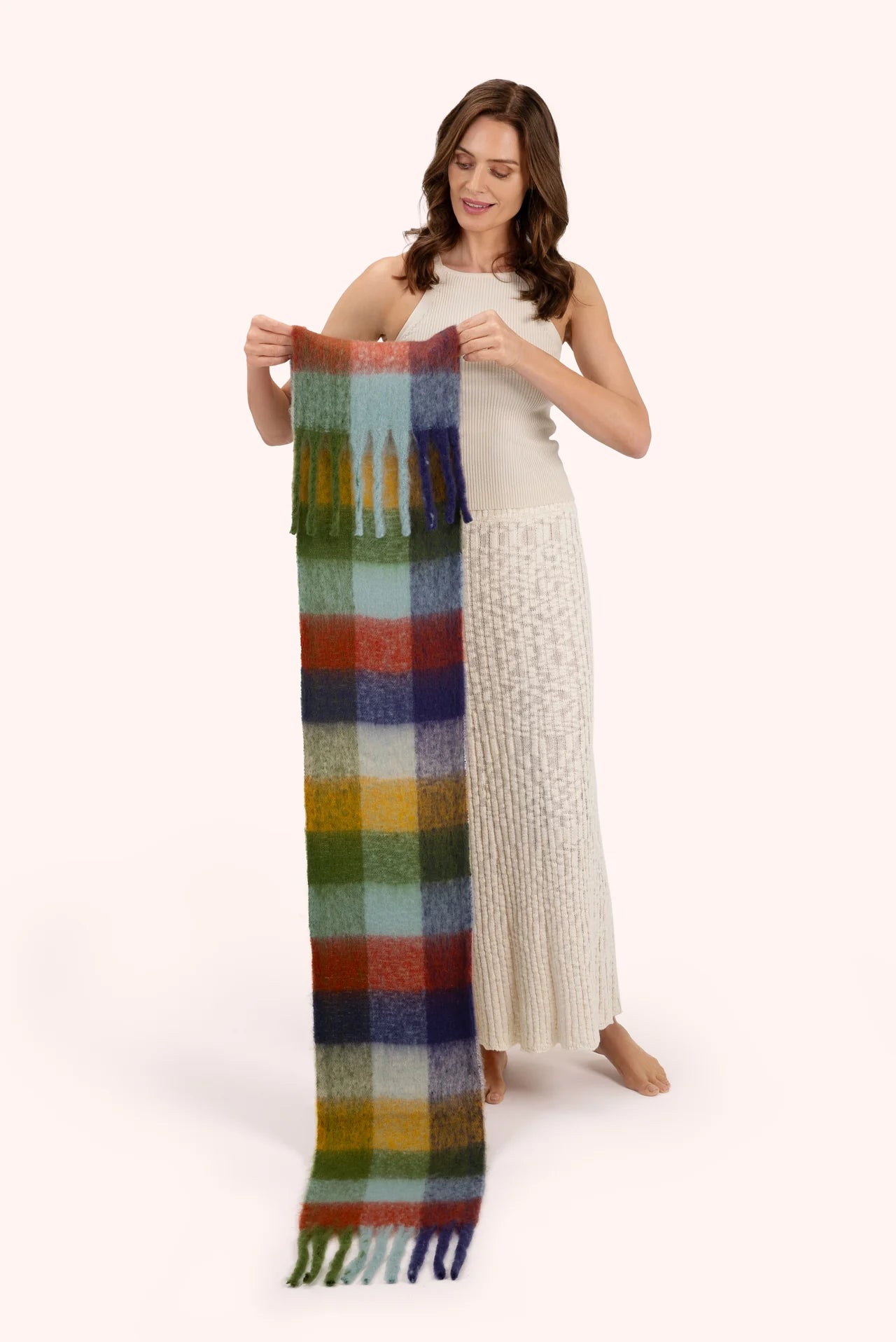 Molly Cozy Scarf Navy Mix