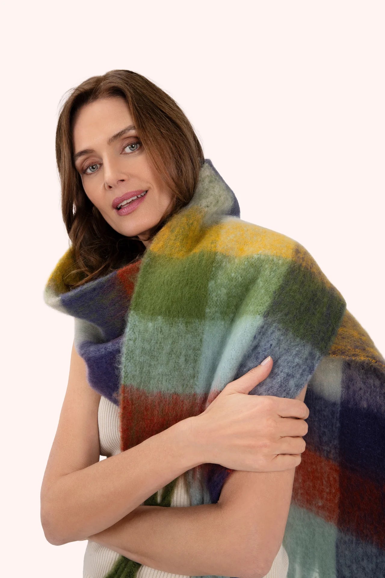 Molly Cozy Scarf Navy Mix