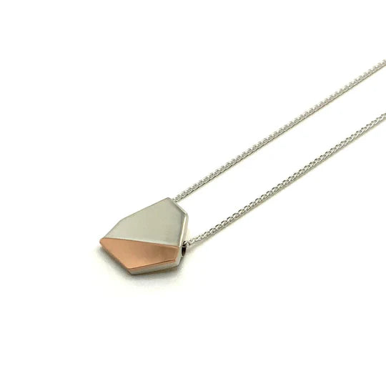 Asymmetrical Necklace Sterling Silver - Handmade in Canada
