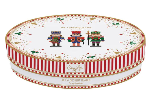 Nutcracker Set of 4 Dessert Plates