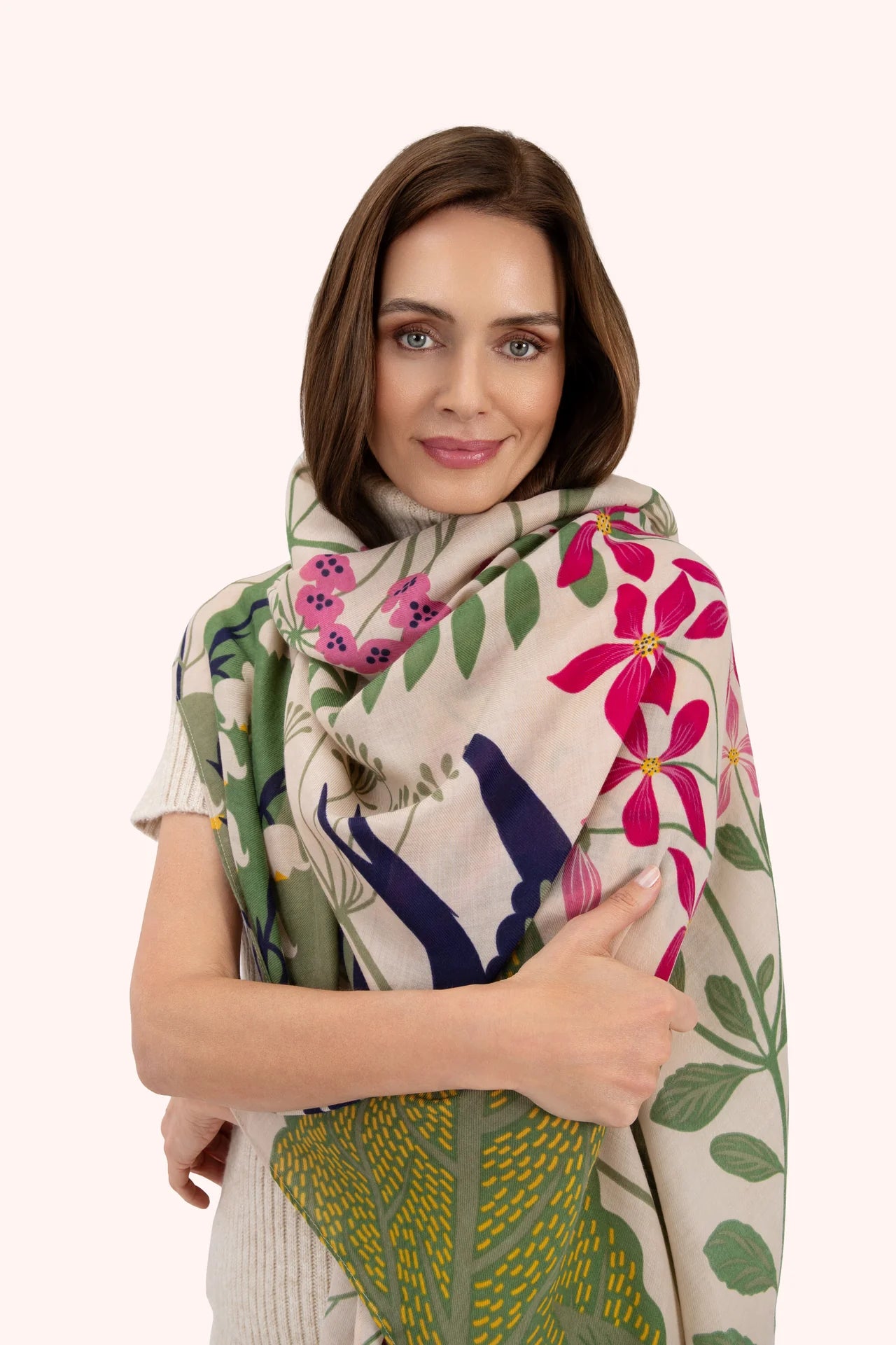 Print Scarf Swooping Swallows
