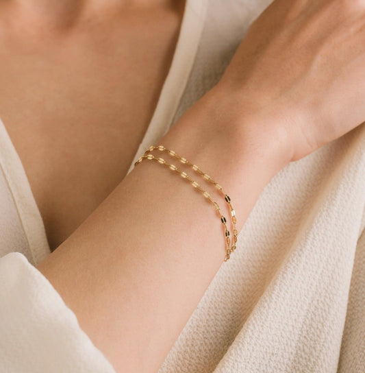 Double Layer Gold Bracelet