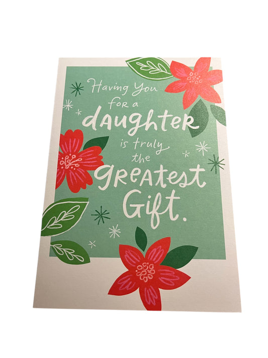 Daughter Greatest Gift Holiday Card