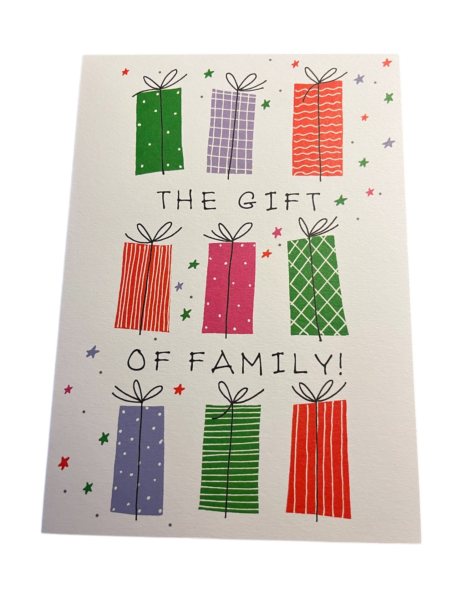 Gift of Family Holiday Card