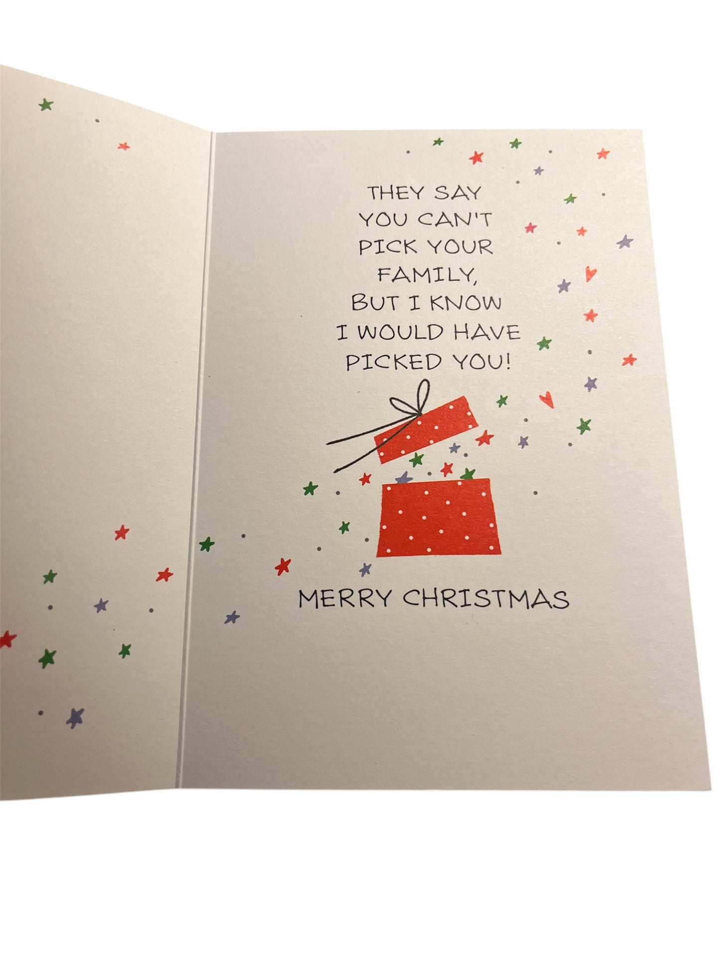 Gift of Family Holiday Card