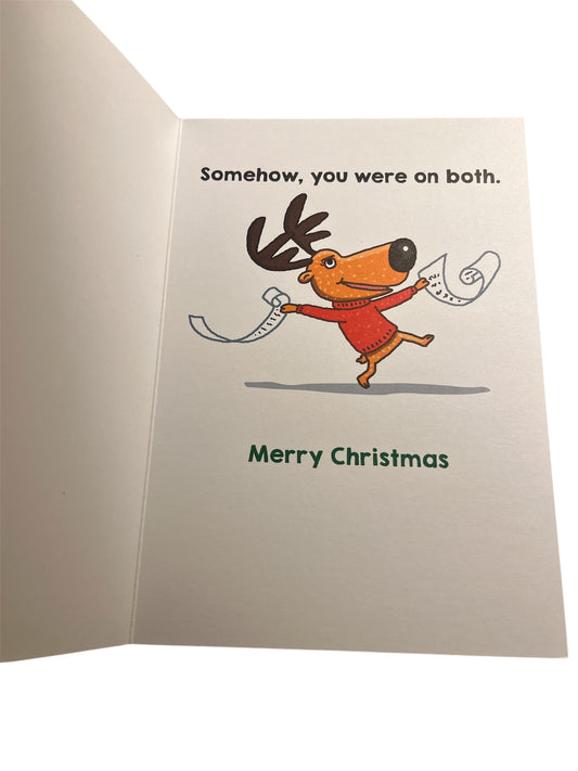 Naughty Nice List Holiday Card
