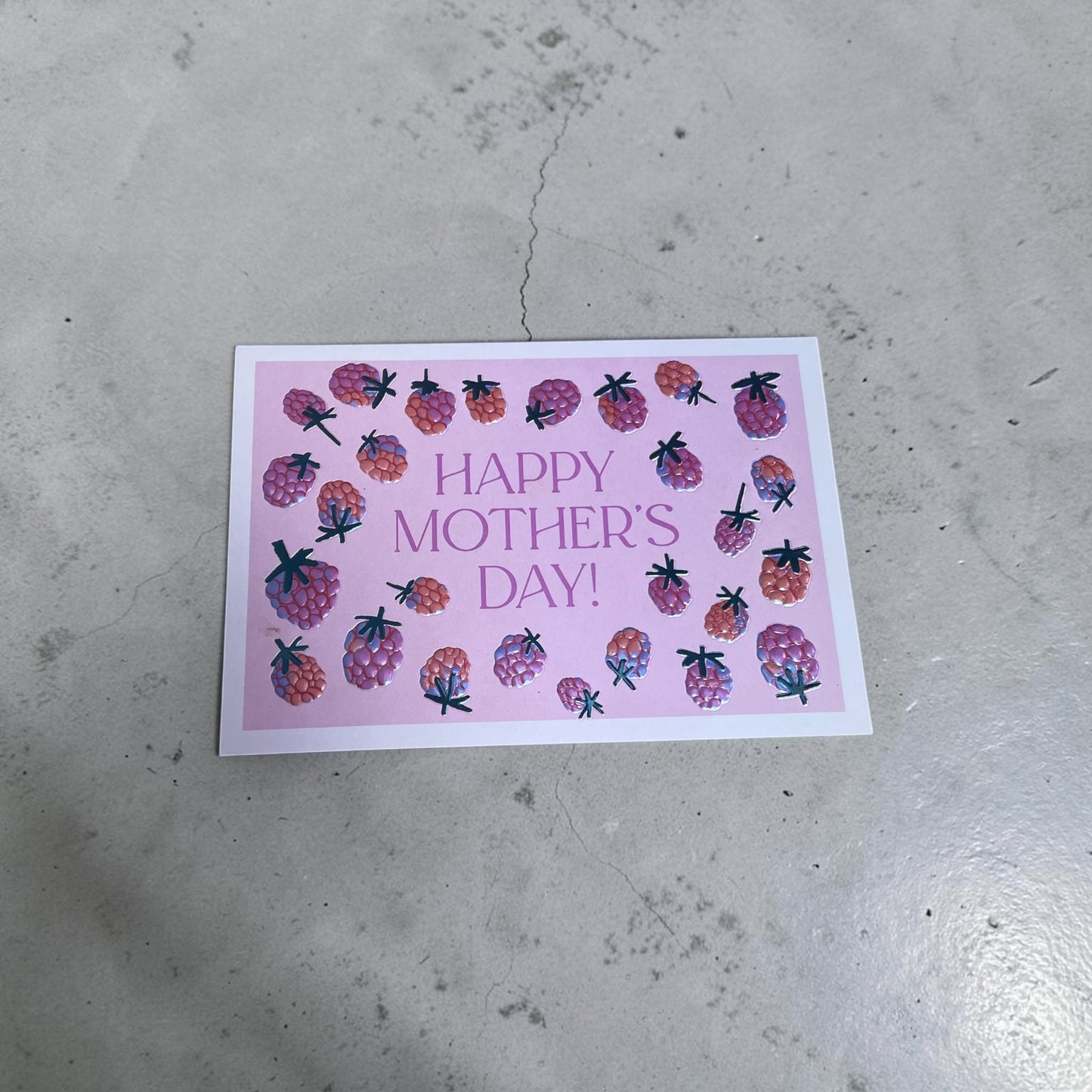 Raspberries Heart of Gold - Mother's Day Card