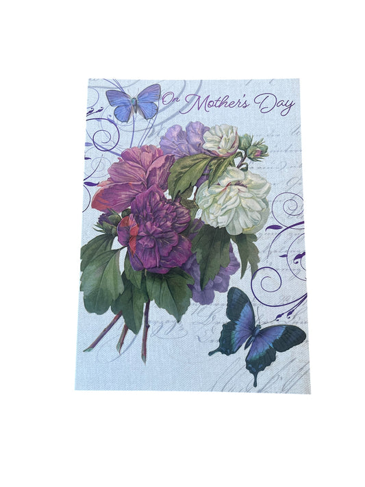 Bouquet with Butterfly - Mother's Day Card