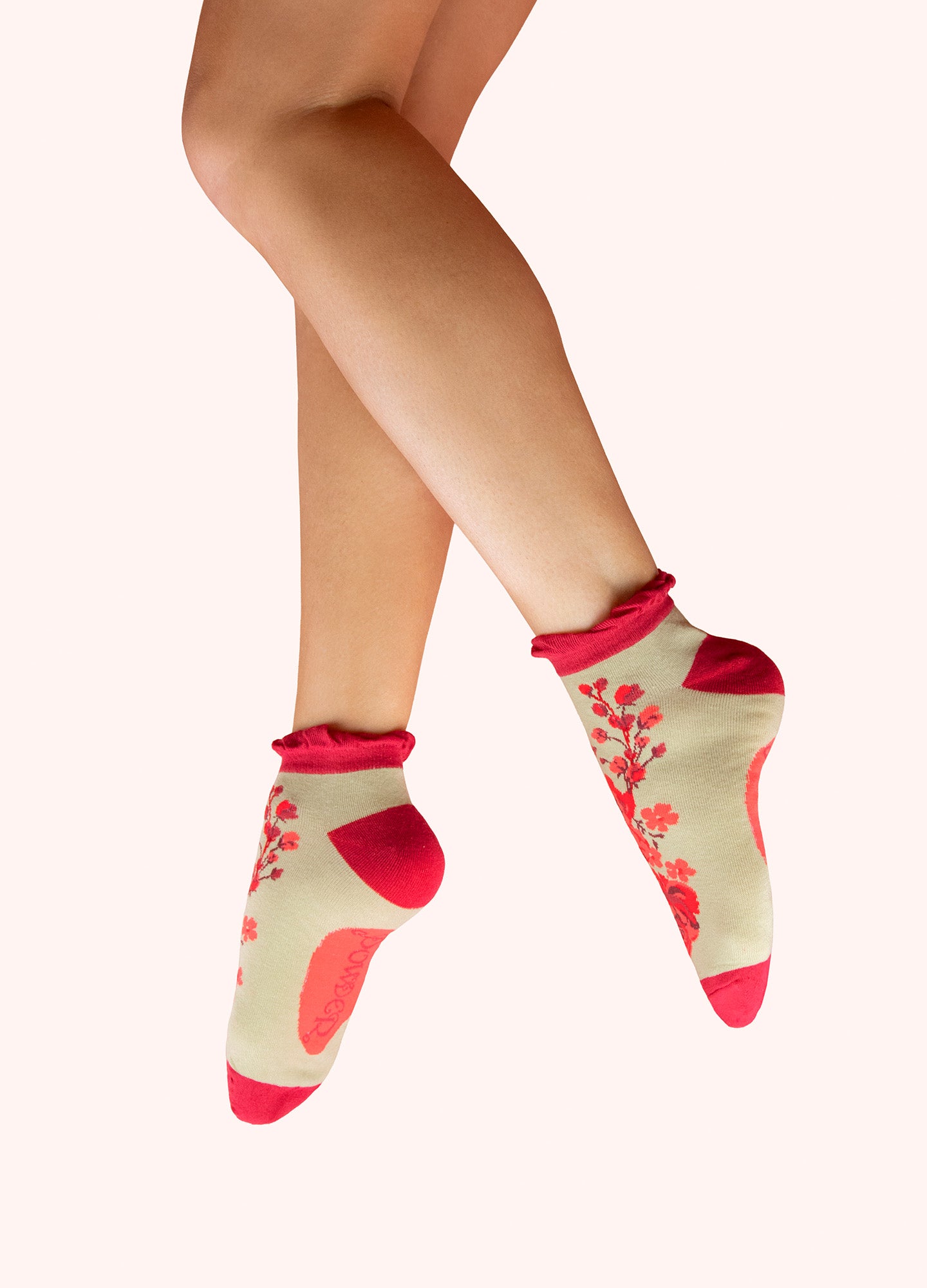 Trainer Socks Rouge Blooms