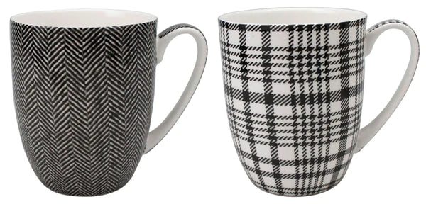 Shades of Grey Set of 2 Mugs