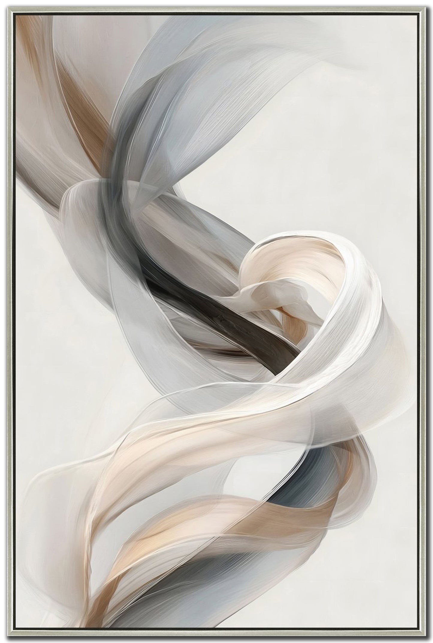 Silken Twist I Framed Artwork