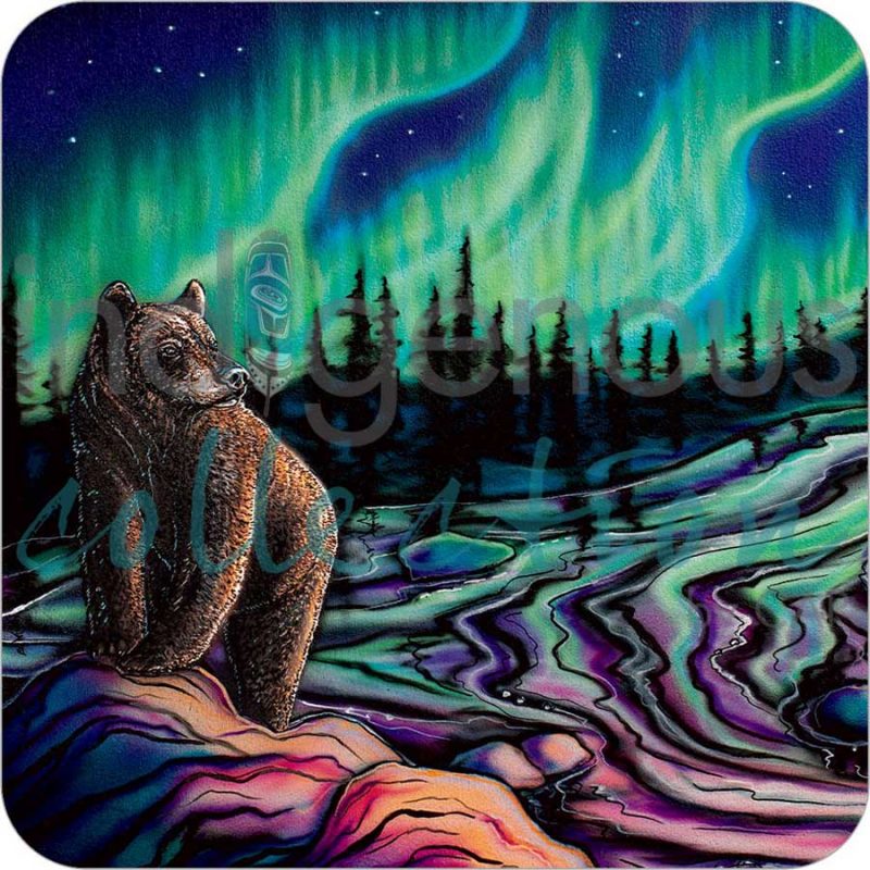 Sky Dance Northern Lights Coaster set of 4