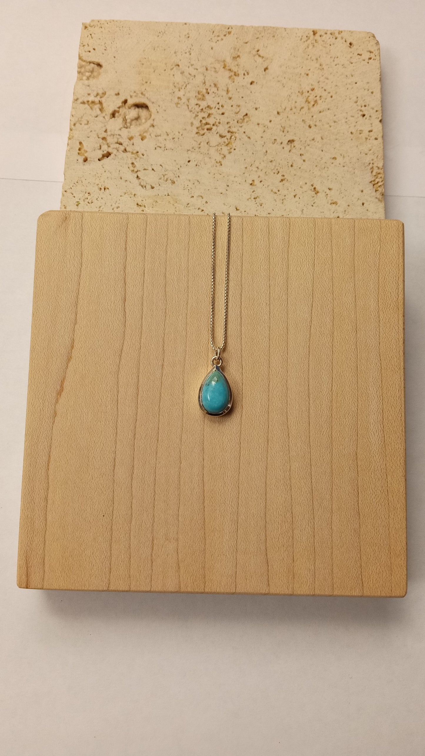 Sleeping Beauty Turquoise Silver Necklace
