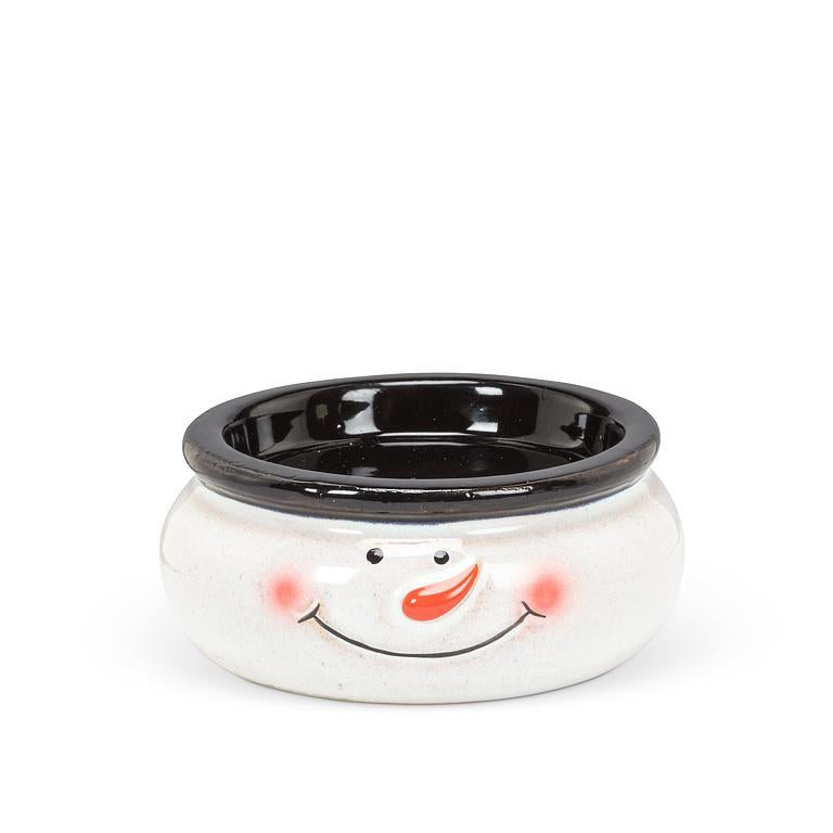 Snowman Face Pillar Holder