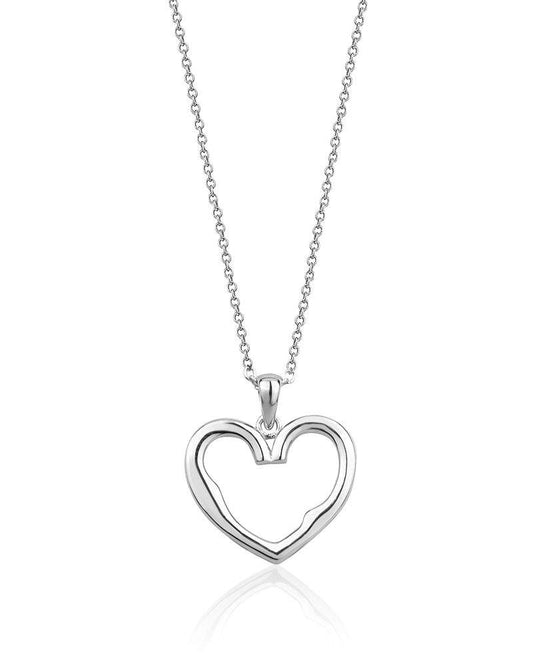 Heart Shape Sterling Silver Pendant