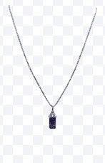 Tanzanite Baguette Necklace