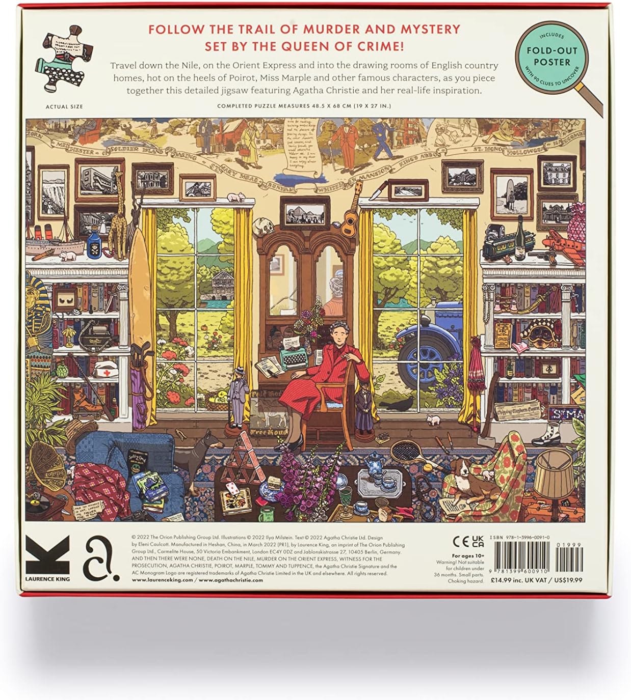The World of Agatha Christie 1000 piece Jigsaw