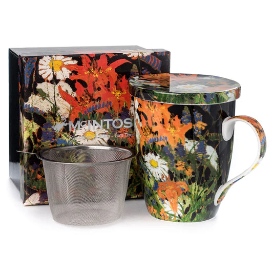 Thomson Marguerites Tea Mug with Infuser & Lid