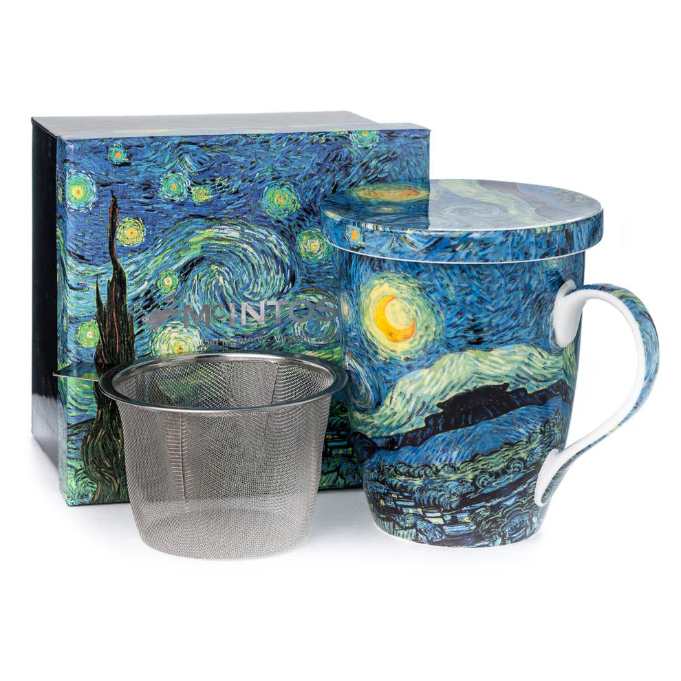 Van Gogh Starry Night Tea Mug with Infuser