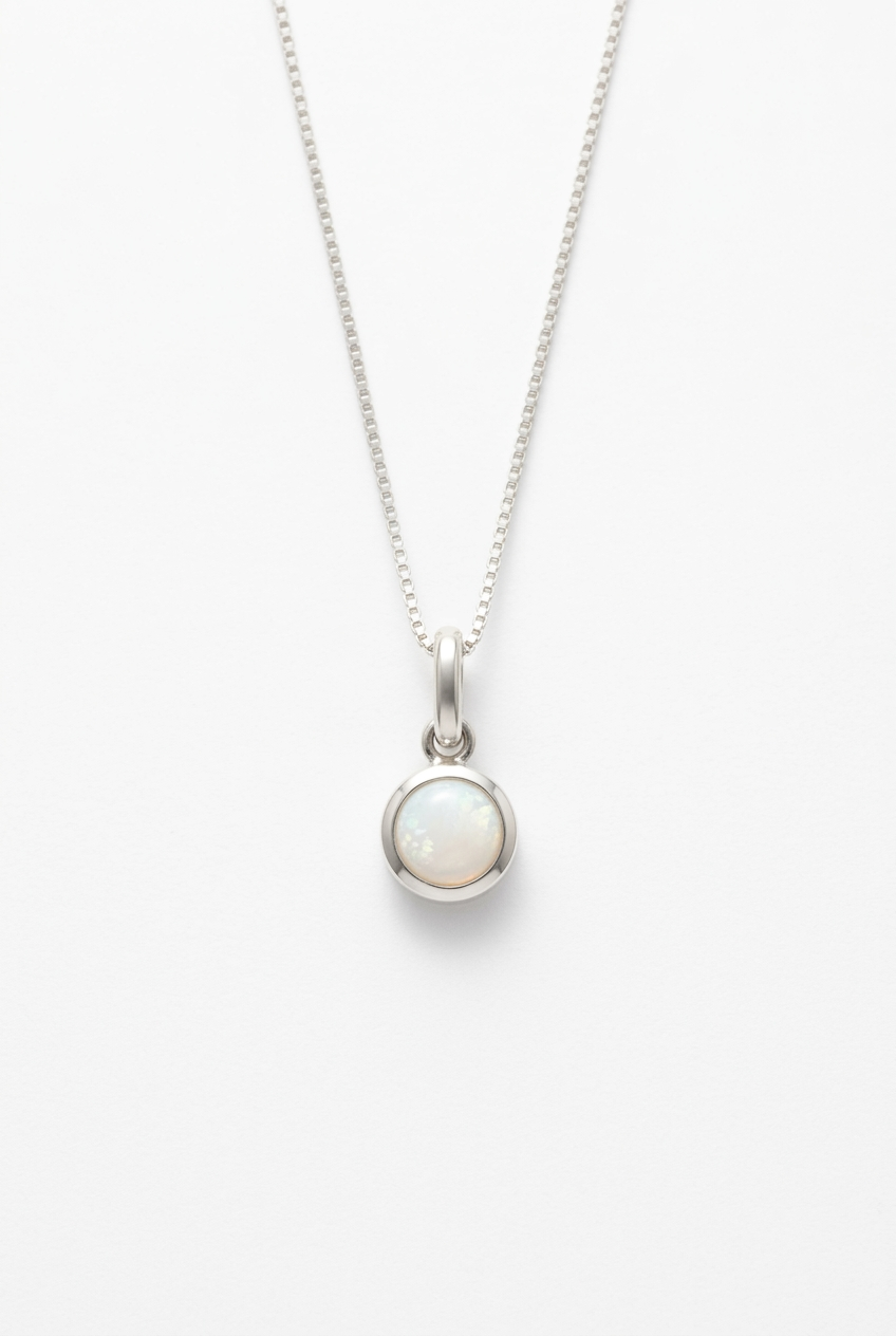 Cleaned-up opal necklace photo