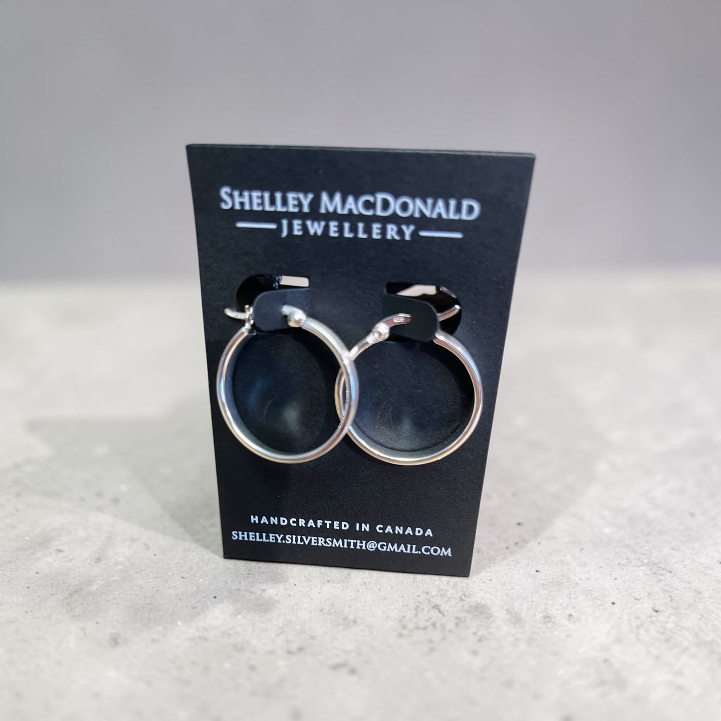 Large Satin Finish Hoops