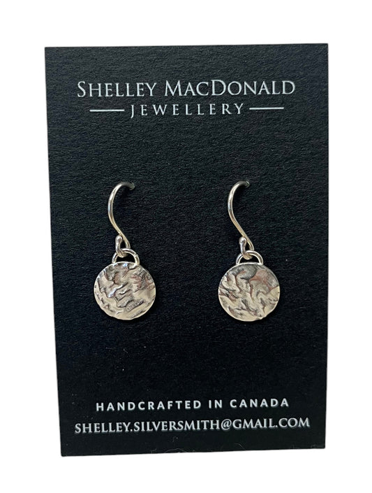 Boucles d'oreilles pendantes réticulées 