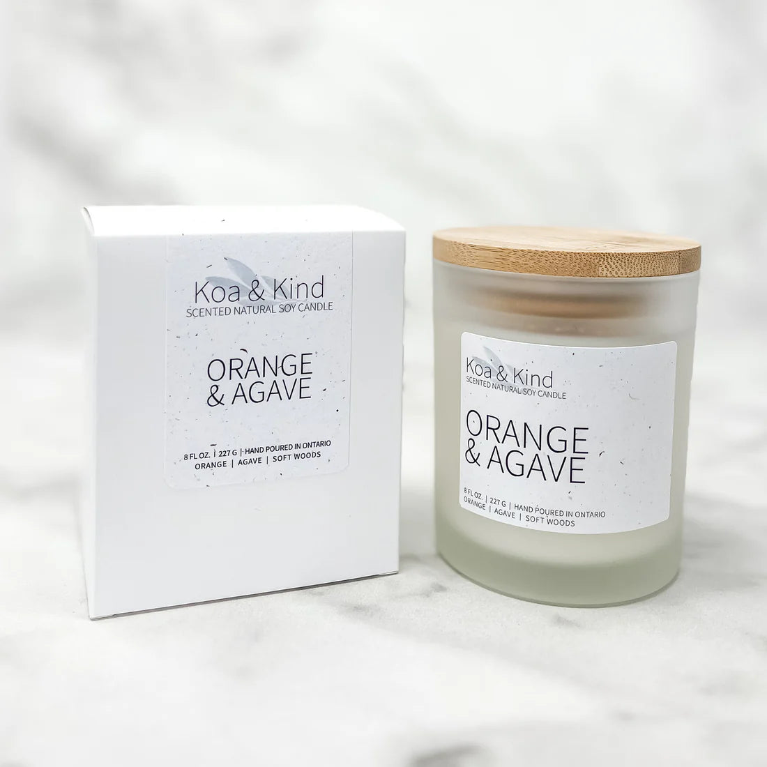 Orange & Agave  Scented Soy Candle