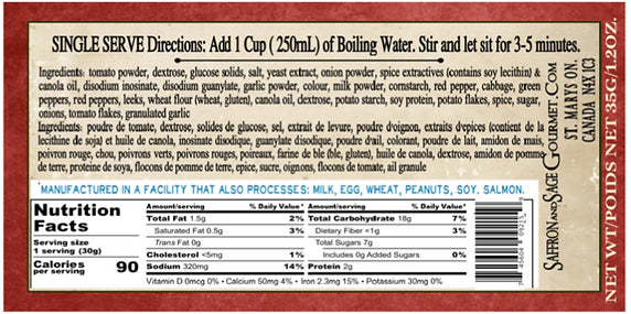 Red Pepper & Tomato Cup of Soup