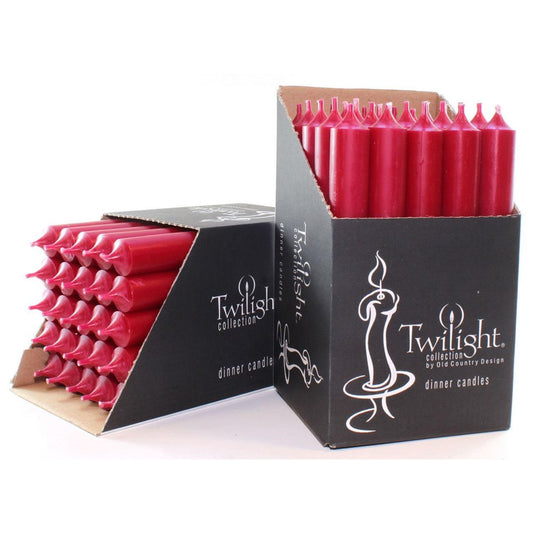 Twilight Taper Dinner Candle Cranberry