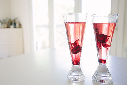 Fleurs d'hibiscus comestibles 