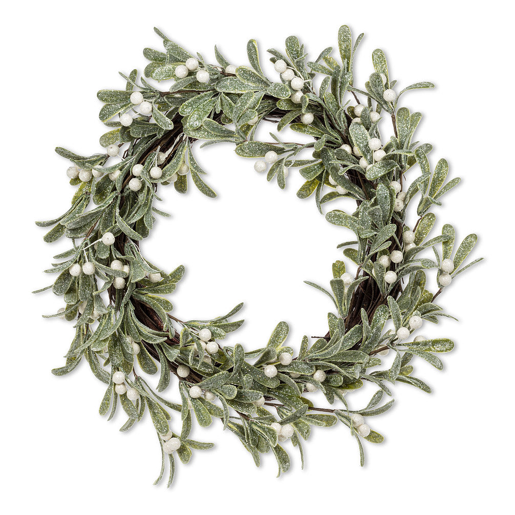 Frosty Mistletoe Wreath