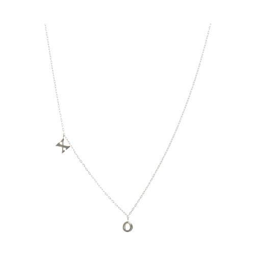 X + O Necklace Silver