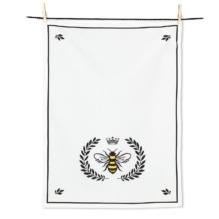 Bee in Crest Tea Towel