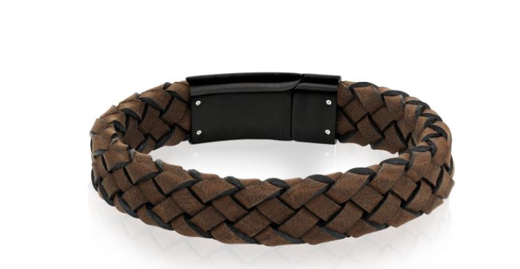 Brown Leather Clasp Bracelet