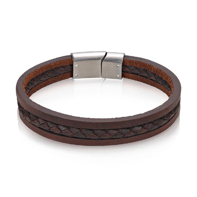 Triple Strand Leather Bracelet