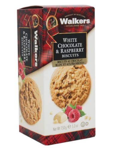 Walkers White Chocolate & Raspberry Biscuits