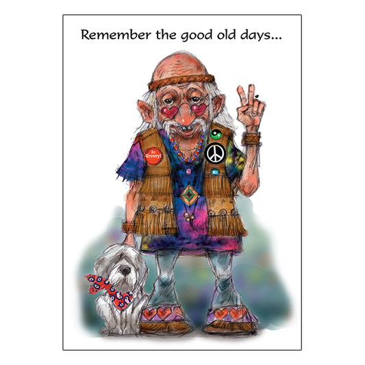 Hippie Coot - Birthday Card