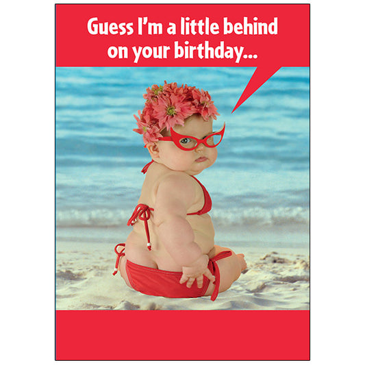 Plage Baby Bummer - Carte d'anniversaire