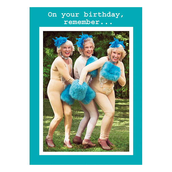 Blue Muffs - Birthday Card