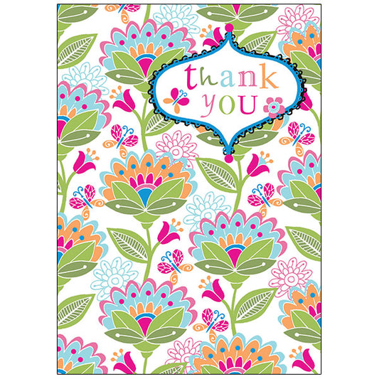 Floral Thank You Card