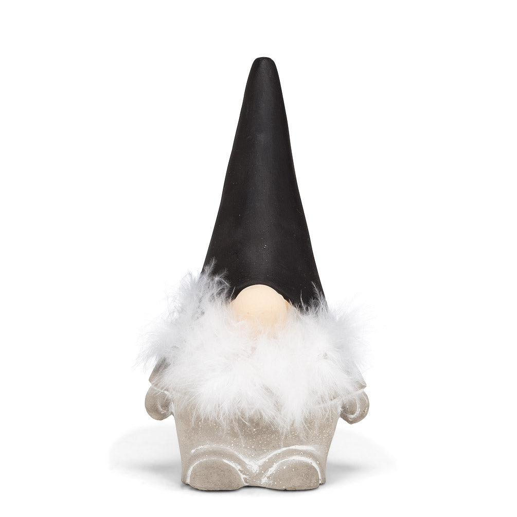 Gnome with Beard and Black Hat