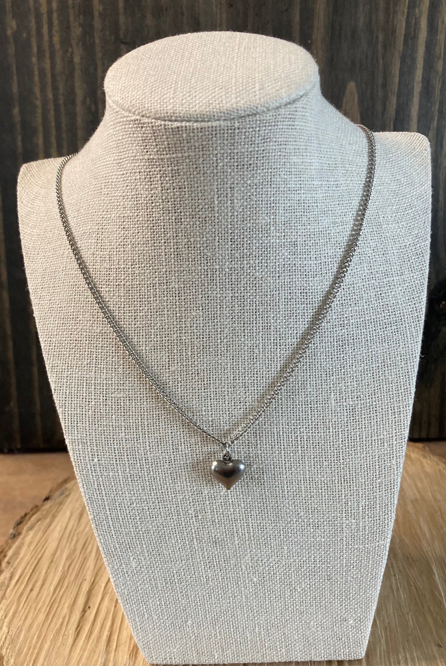 Puff Heart Necklace