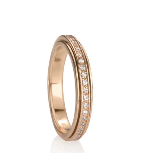 Lunar Rose Gold Meditation Ring