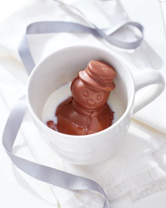 Melting Hot Chocolate Snowman with Mini Marshmallows