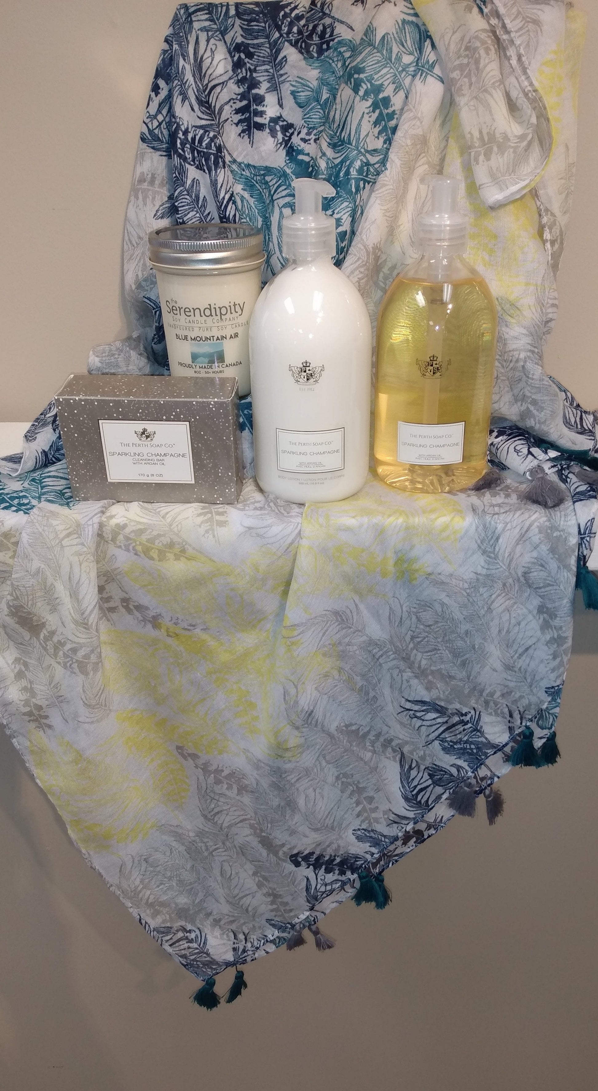 Mom's Day Scarf and Spa Relaxation Bundle