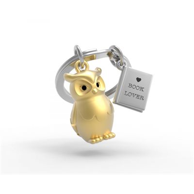 Key Chain Owl and Book
