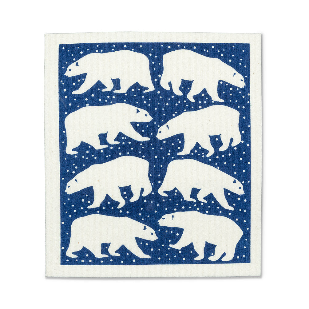 Polar Bears dishcloths set of 2