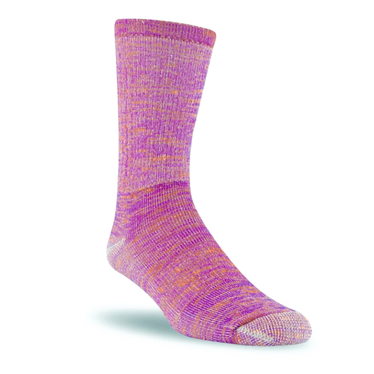 Orange/Purple Merino Wool Socks size S/M