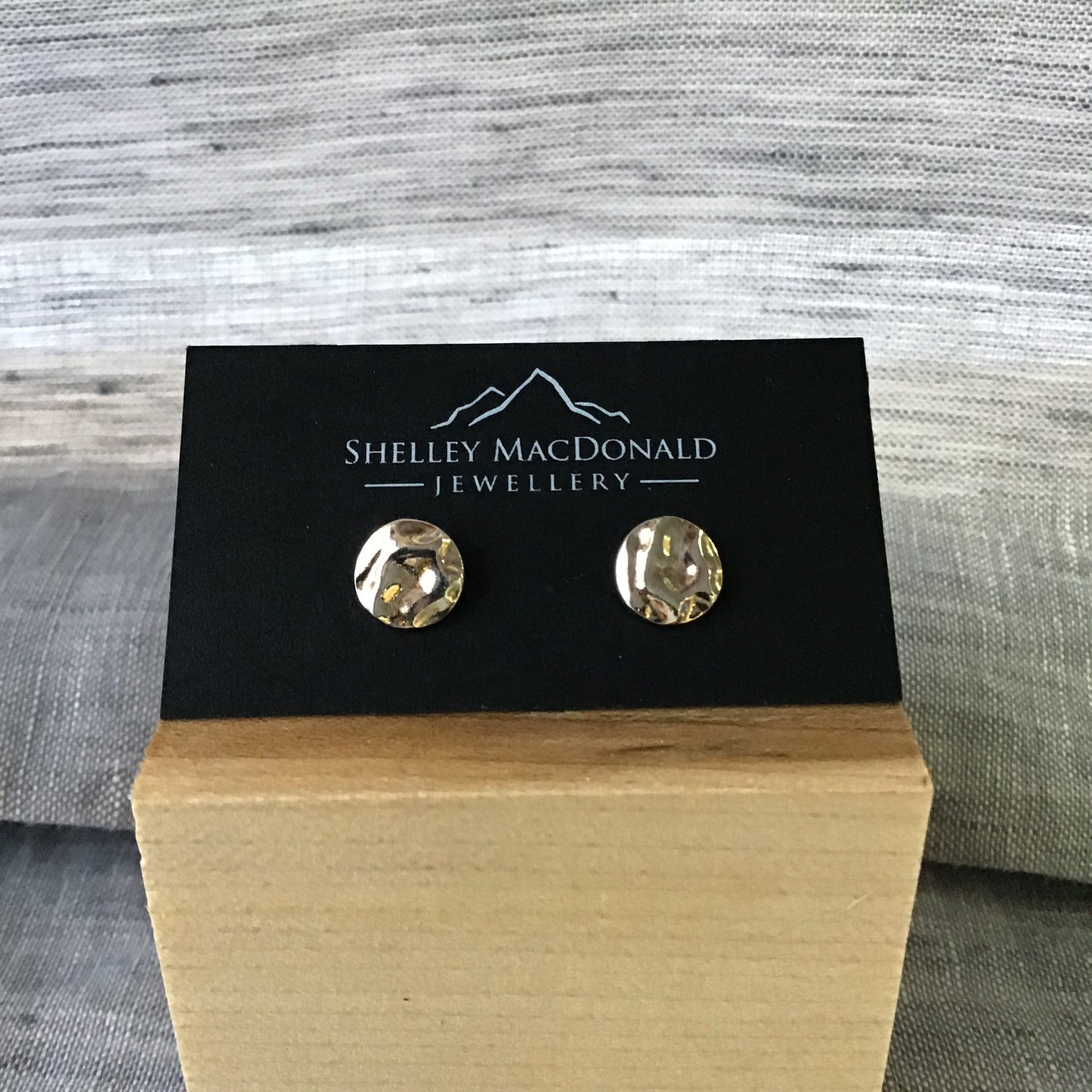 Boucles D'oreilles Tiges Réticulées Medium 